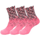 Women's Fuzzy Gradient Home Socks - 3 Pair