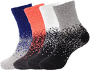 Women's Fuzzy Gradient Home Socks - 4 Pair