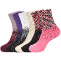 Women's Fuzzy Gradient Home Socks - 6 Pair