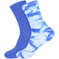 Men's Bamboo Tie Dye Crew Socks: 2 Pairs