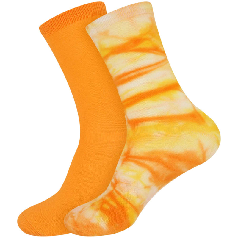 Men's Bamboo Tie Dye Crew Socks: 2 Pairs