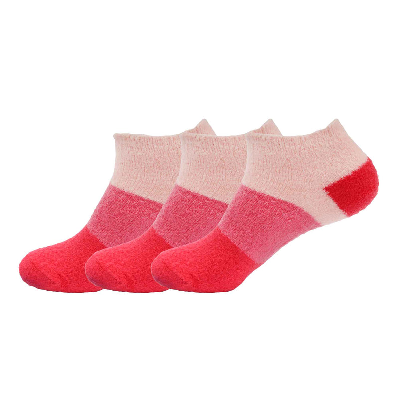 Women's Super Aloe Infused Fuzzy Nylon Socks, 3 Pairs Singles