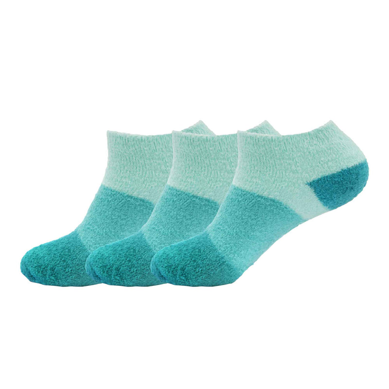 Women's Super Aloe Infused Fuzzy Nylon Socks, 3 Pairs Singles