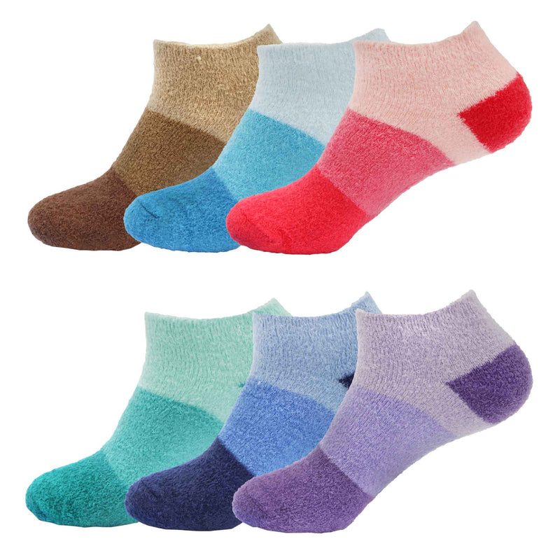 Women's Super Aloe Infused Fuzzy Nylon Socks, Assortments