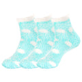 Women's Fuzzy Polka Dot Cuff Socks