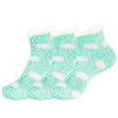 Women's Fuzzy Polka Dot Cuff Socks