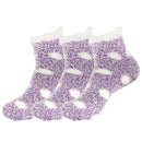 Women's Fuzzy Polka Dot Cuff Socks
