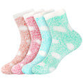 fuzzy polka dot socks