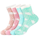 fuzzy polka dot socks