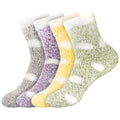 fuzzy polka dot socks
