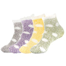 Women's Fuzzy Polka Dot Cuff Socks