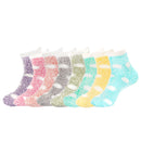 Women's Fuzzy Polka Dot Cuff Socks
