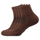 Men's Bamboo Cushioned Athletic Quarter Socks