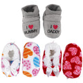 Infant Toddler Soft Furry Plush Cozy Fuzzy Booties Slippers