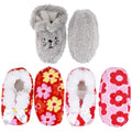 Infant Toddler Soft Furry Plush Cozy Fuzzy Booties Slippers
