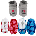 Infant Toddler Soft Furry Plush Cozy Fuzzy Booties Slippers