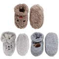 Infant Toddler Soft Furry Plush Cozy Fuzzy Booties Slippers