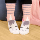 Women's Fuzzy Unicorn Crew Socks Assortments