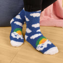 Women's Fuzzy Unicorn Crew Socks Assortments