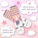 Women's Soft Warm Fuzzy Furry Cozy Unicorn Series Crew Socks, Singles