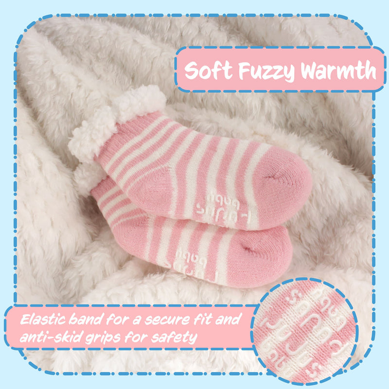 soft fuzzy baby socks with elastic band