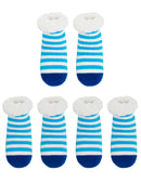 fuzzy thermal baby blue stripe 3 pack