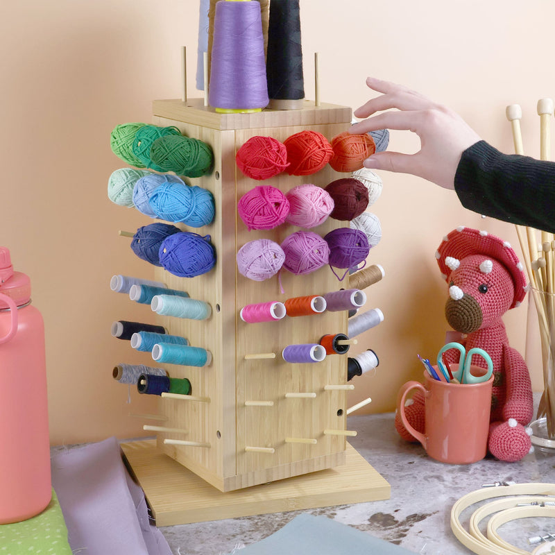 yarn thread knitting rack