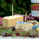 BambooMN bamboo brown ball double skewer picks bead cheese