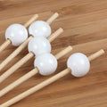 bamboo ball picks colors assorted toppers stick skewer food appetizer drink cocktail white