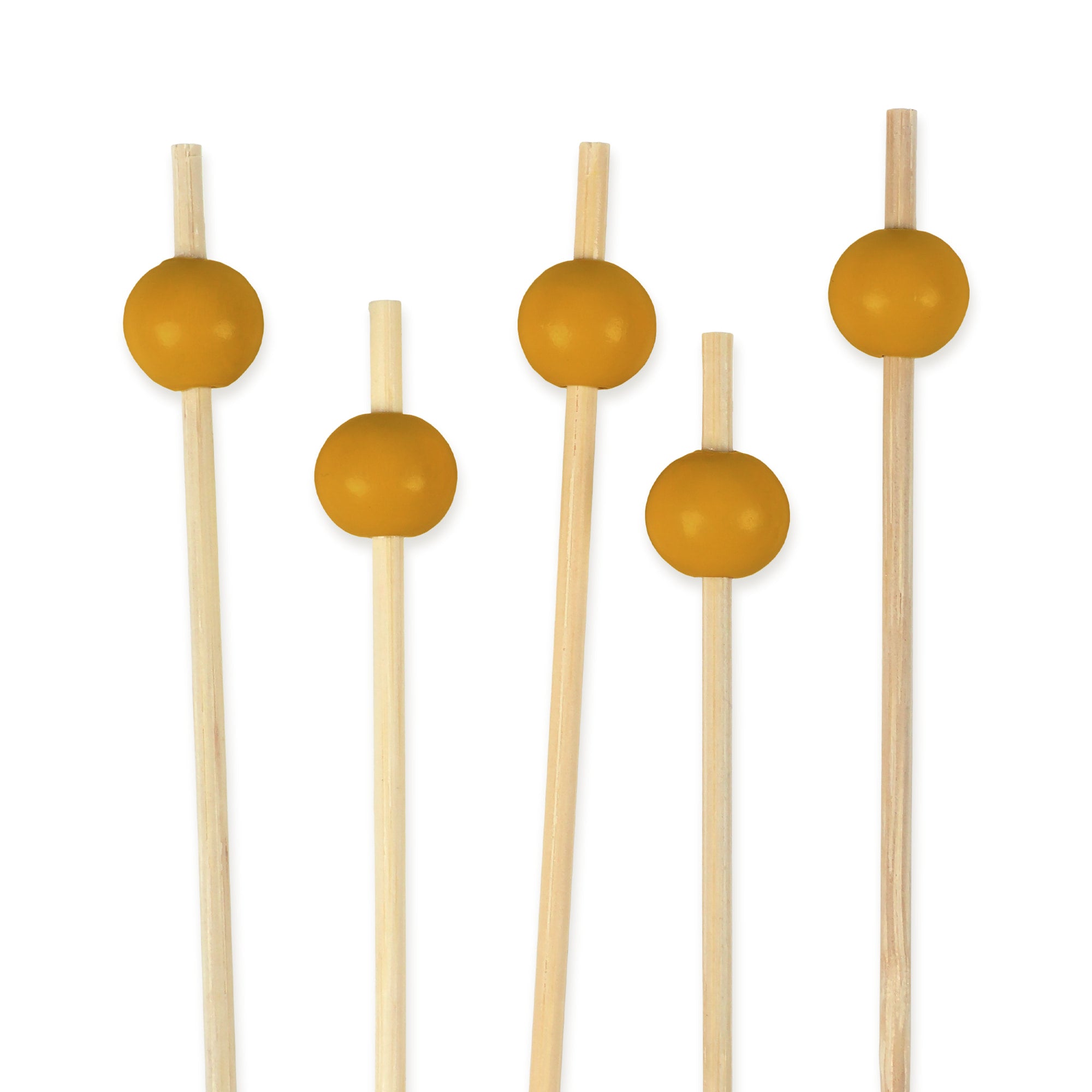 5.9" Ball Bamboo Food Picks
