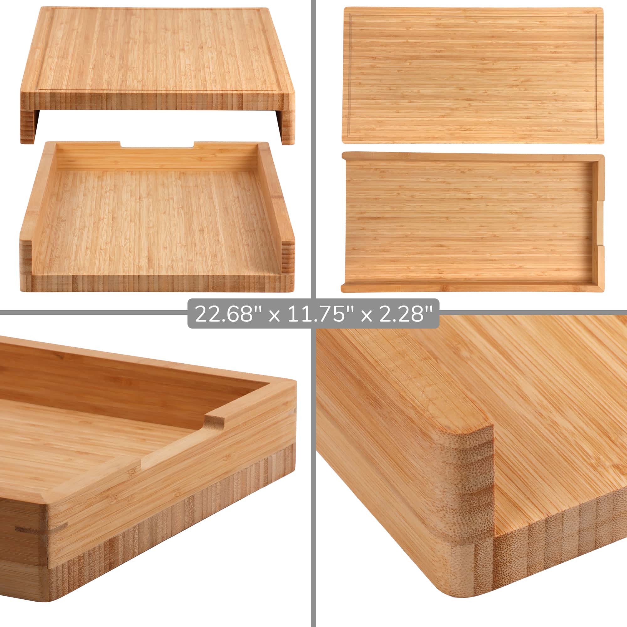 Stove Top Cover Range Burner Covers Bamboo Cutting Boards for Jenn Aire & Viking