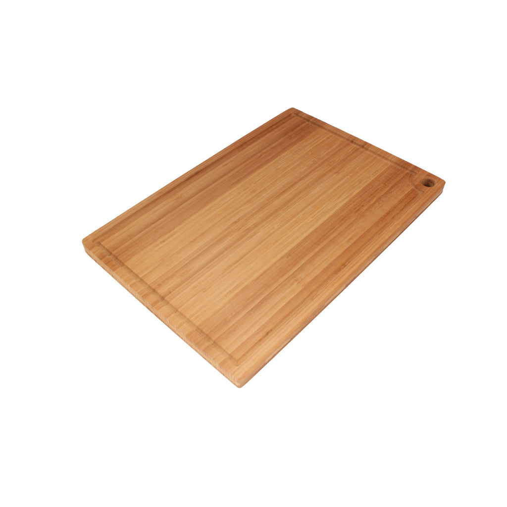 Grooved Bamboo Cutting Board with Hanging Hole Choice - 17.25"x11.75"x0.75"