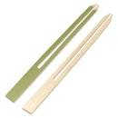 bamboo double prong fondue bbq food appetizer skewers 13mm 7.1"