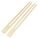 bamboo double prong fondue bbq food appetizer skewers 18mm 9.5"