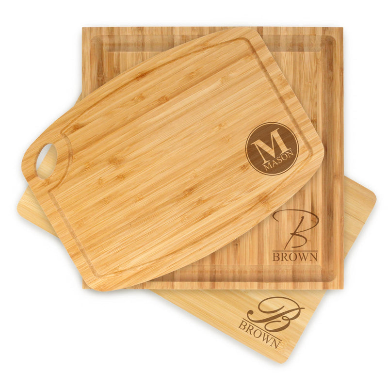 Build Your Own Engraved Cutting Board - Initial Stamps, Name Blocks