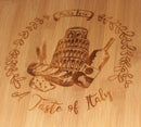 Custom Engraved Bamboo Pizza Peel