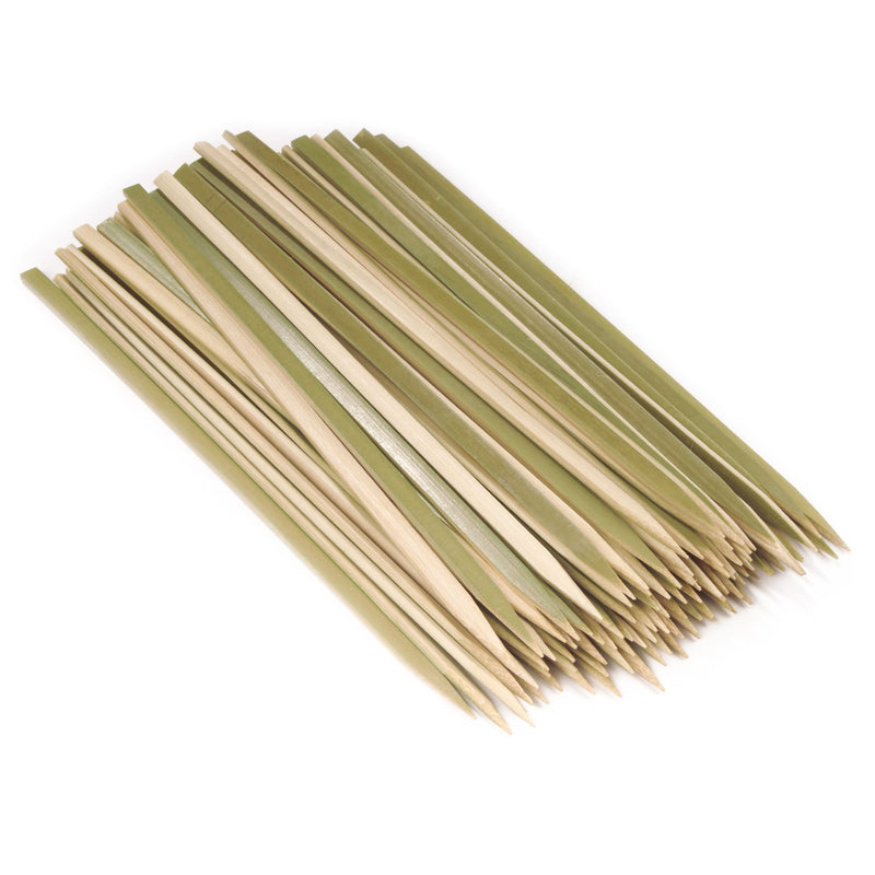 natural bamboo flat sticks picks skewers pack kebab food drink bbq garden arts crafts