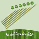 natural bamboo flat sticks picks skewers pack size several available measure tape