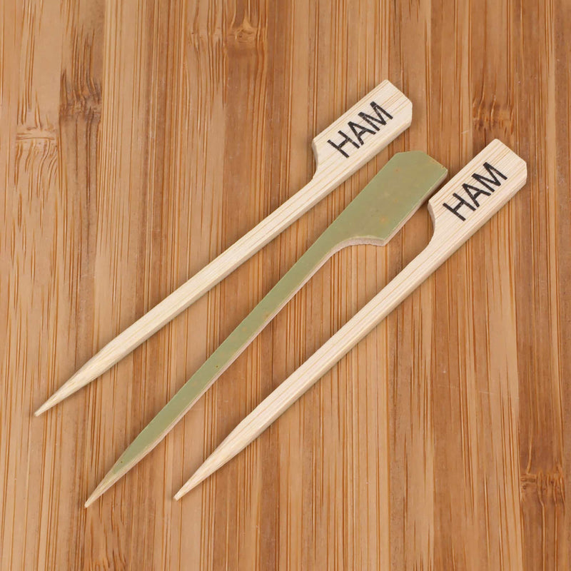 Ham Bamboo Paddle Food Pick