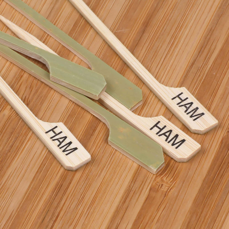 Ham Bamboo Paddle Food Pick