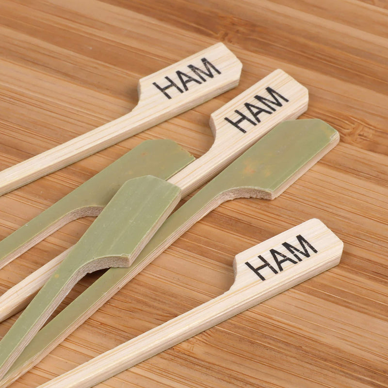 Ham Bamboo Paddle Food Pick