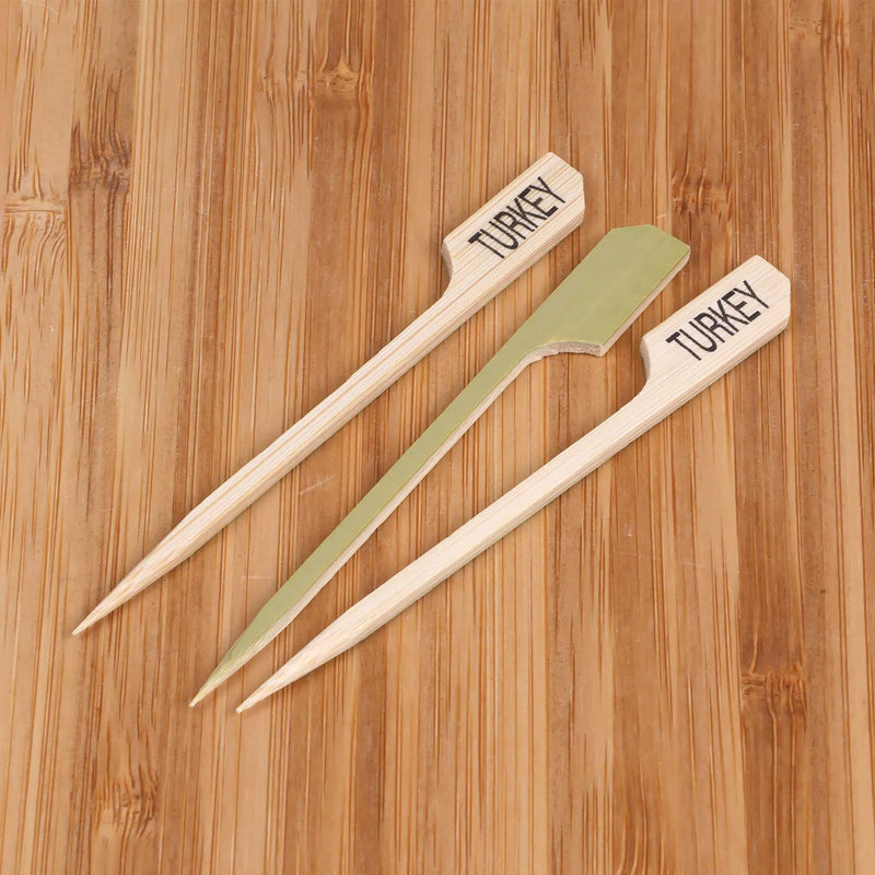 Turkey Bamboo Paddle Food Pick