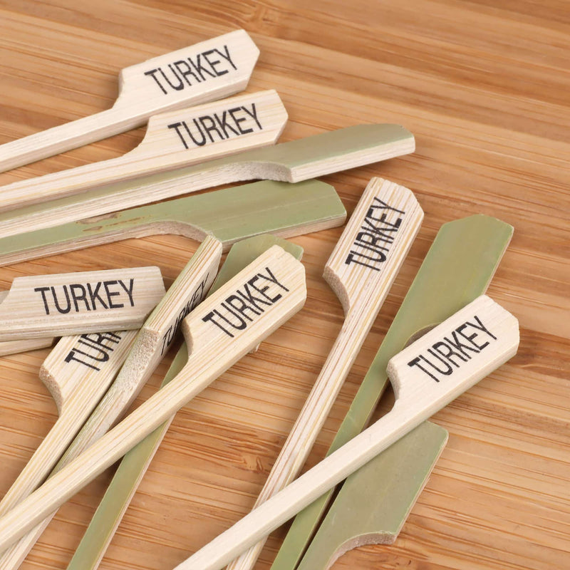 Turkey Bamboo Paddle Food Pick