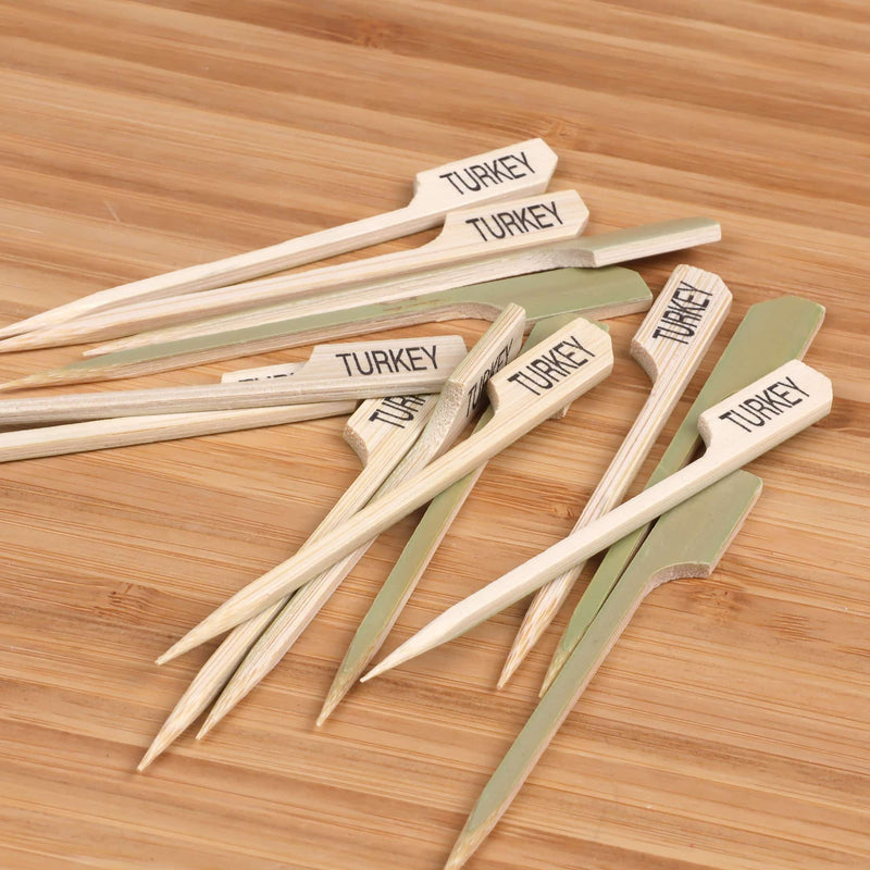 Turkey Bamboo Paddle Food Pick