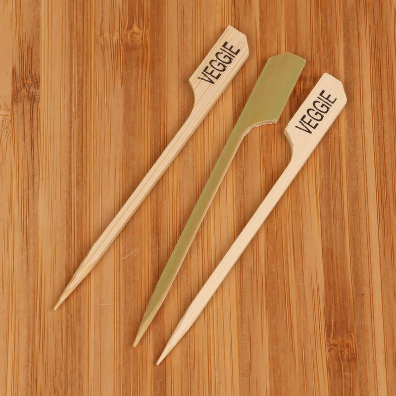 Veggie Bamboo Paddle Food Pick