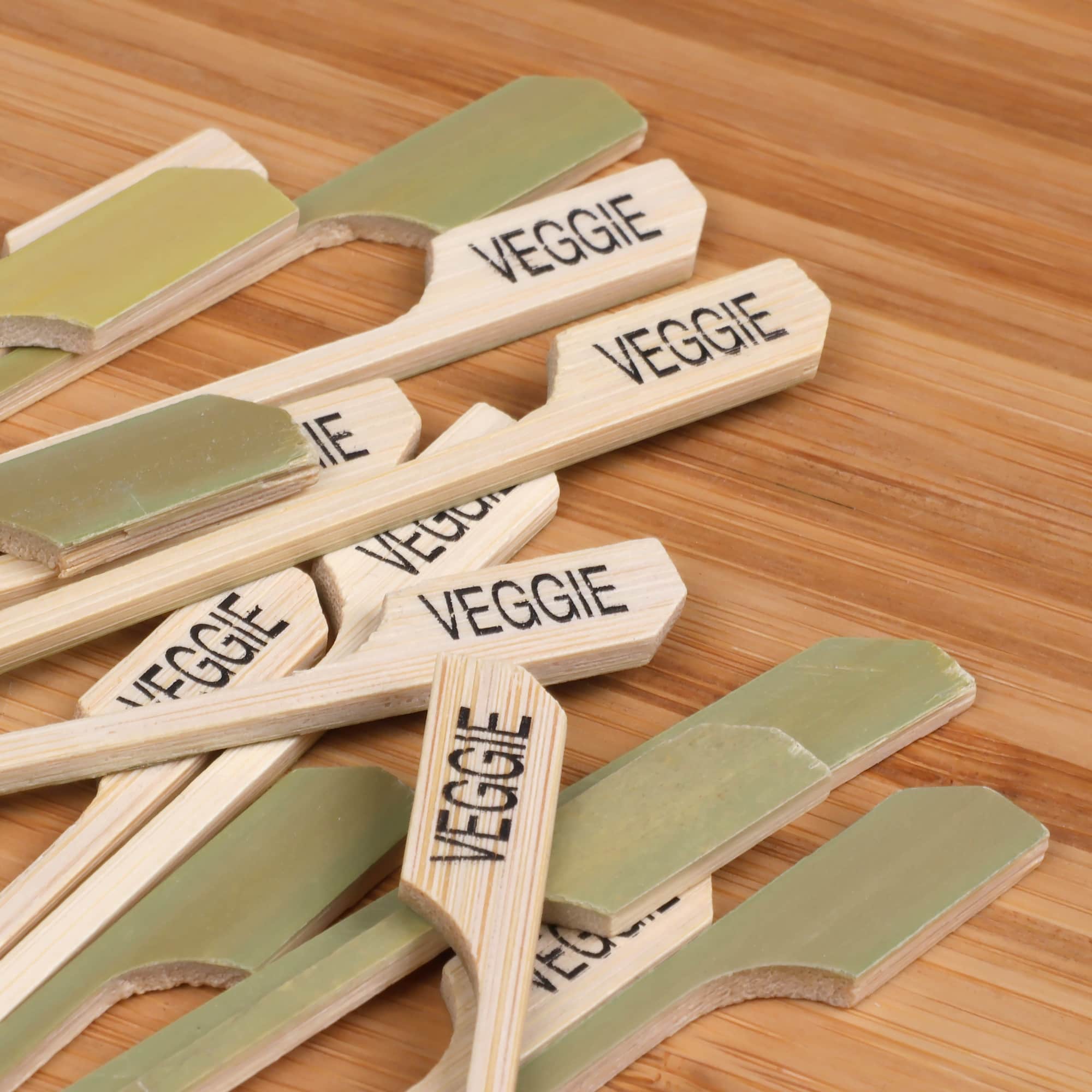 Veggie Paddle Bamboo Food Picks