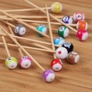 Billiard Pool Ball Bamboo Food Picks