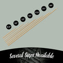 bamboo skewer several sizes available 5mm food round sharp measure tape ruler