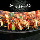 Bamboo Short Sharp Point Round Skewers on grill food strong durable vegetables meat spice