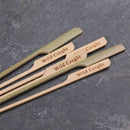 bamboo wild caught paddle pick skewers renewable food safe sturdy fish 8.3"